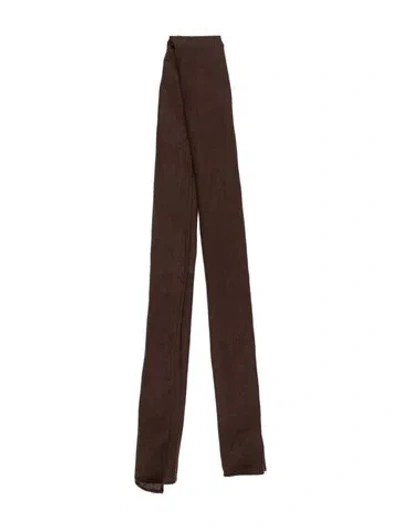 Pre-owned Aexae Scarf In Brown