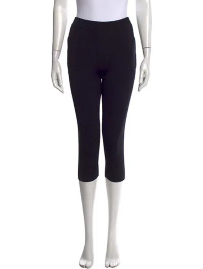 Pre-owned Aexae Straight Leg Pants In Black