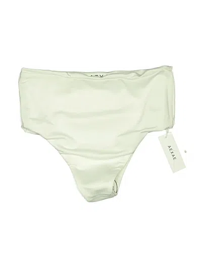 Pre-owned Aexae Swimsuit Bottoms In Ivory