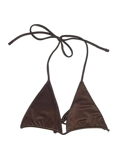 Pre-owned Aexae Swimsuit Top Brown Swimwear