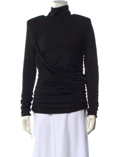 Pre-owned Aexae Turtleneck Long Sleeve Sweatshirt In Black