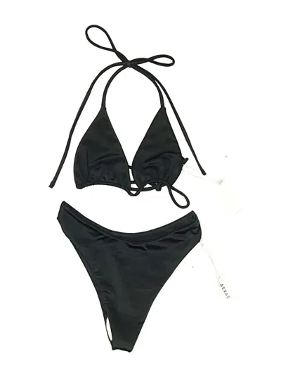 Pre-owned Aexae Two Piece Swimsuit In Black