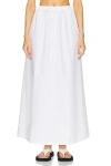 Aexae Utility Maxi Skirt In White