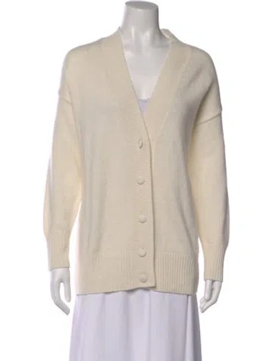 Pre-owned Aexae V-neck Sweater In Neutral
