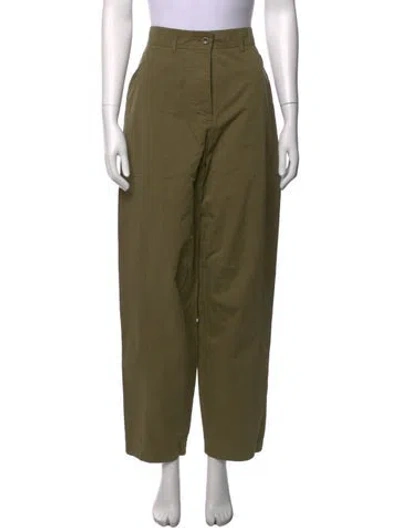 Pre-owned Aexae Wide Leg Pants W/ Tags In Green