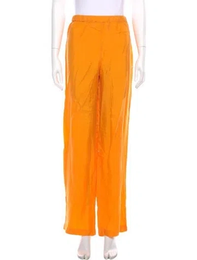 Pre-owned Aexae Wide Leg Pants W/ Tags In Orange