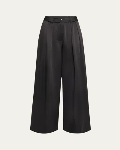 Aexae Wide-leg Silk Trousers
