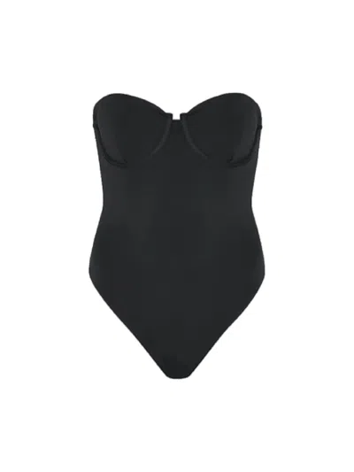 Aexae Underwire Bralette One-piece In Black