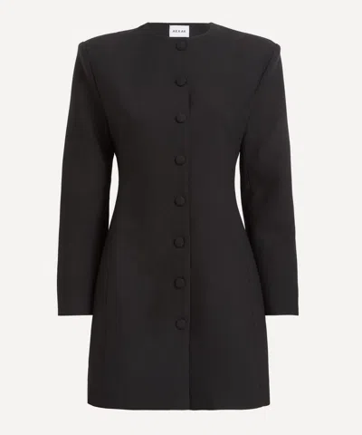 Aexae Women's Wool Contoured Buttoned Down Mini Dress