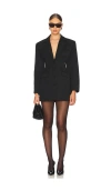 AEXAE WOOL CONTOURED BLAZER MINI DRESS