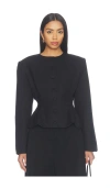 Aexae Wool Contoured Jacket In Black