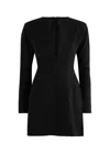Aexae Wool Mini Dress In Black