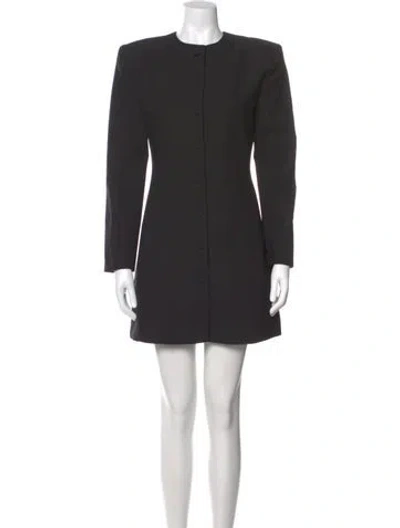 Pre-owned Aexae Wool Mini Dress W/ Tags In Gray
