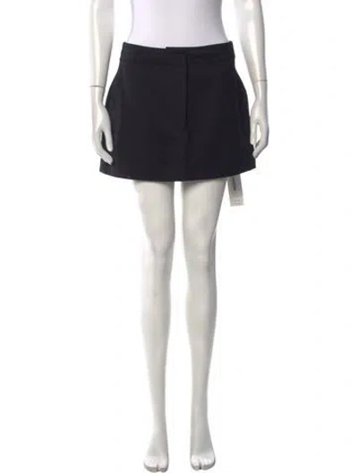 Pre-owned Aexae Wool Mini Skirt In White