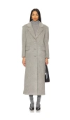 Aexae Wool Oversized Blazer Coat In Grey