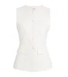 Aexae Wool Twill Waistcoat Top In White