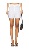 Aexae X Revolve Flat Front Mini Short In White