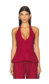 Aexae X Revolve Halter Top In Burgundy