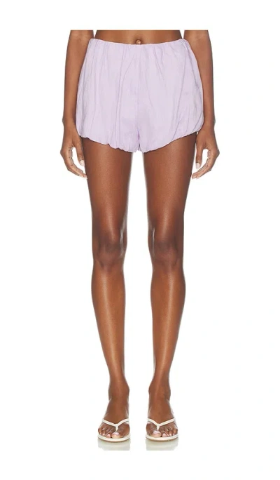 Aexae X Revolve Linen Balloon Short In White