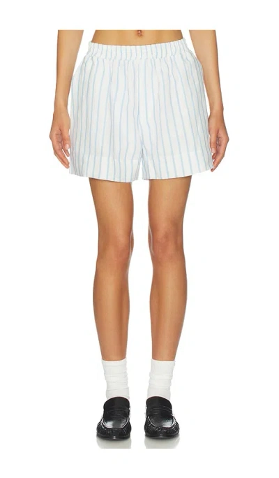 Aexae X Revolve Linen Waistband Short In White