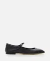Aeyde Maryjane Leather Ballerina Shoes In Black