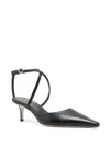 Aeyde Woman Pumps Black Size 7 Leather In Black