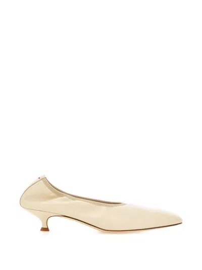 Aeyde 30mm Hermia Heeled Pumps In Neutral