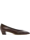 Aeyde Helia 35 Leather Pumps In Brown