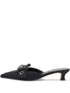 Aeyde 35mm Danielle Decorative-buckle Mules In Blue