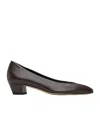 Aeyde Helia 35 Leather Pumps In Brown