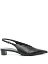 Aeyde Oti Slingback Pointed Toe Pump In Black
