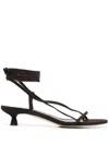Aeyde 35mm Paige Sandals In Brown