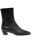 Aeyde 35mm Yasmin Leather Boots In Black