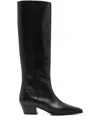 Aeyde 40mm Medea Leather Boots In Black