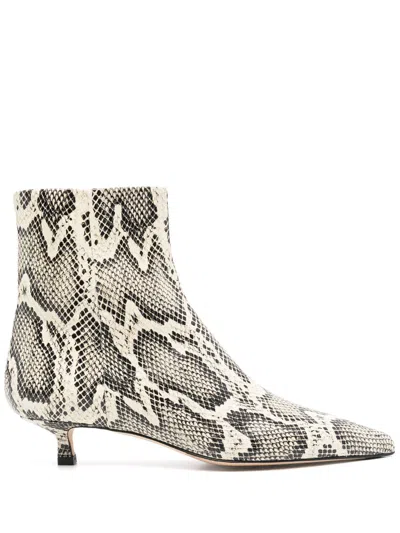 Aeyde 40mm Sofie Ankle Boots In Neutrals