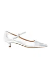 Aeyde 45mm Leather Pumps In White