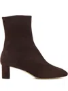 Aeyde 45mm Marty Suede Boots In Brown