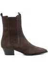 Aeyde 50mm Agata Pointed-toe Boots In Brown