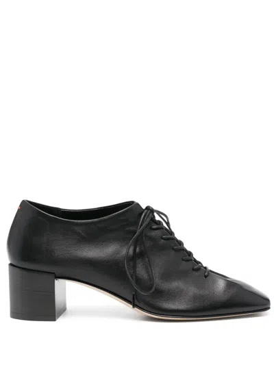 Aeyde 50mm Leather Pumps In Black