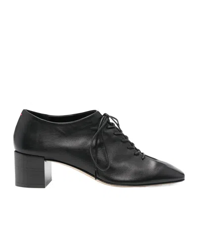 Aeyde 50mm Leather Pumps In Black