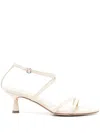 Aeyde 50mm Leather Sandals In Neutrals