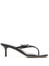 Aeyde 50mm Leigh Sandals In Black