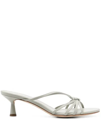 Aeyde 55mm Abby Mules In Green