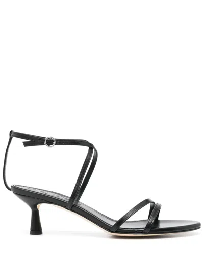 Aeyde 55mm Maeve Napa Leather Sandals In Black