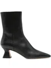 Aeyde Koko Leather Ankle Boots In Black