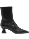 Aeyde Koko Leather Ankle Boots In Black