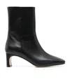 Aeyde Tabitha 65 Leather Ankle Boots In Black