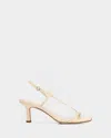 Aeyde 65mm Elise Metallic Nappa Leather Sandals In Gold