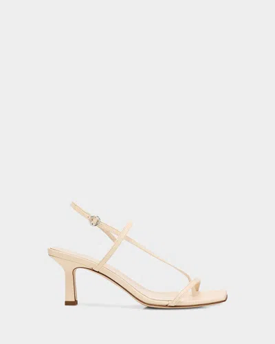 Aeyde 65mm Elise Metallic Nappa Leather Sandals In Gold