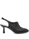 Aeyde Malin Heel Round Toe Pumps In Black